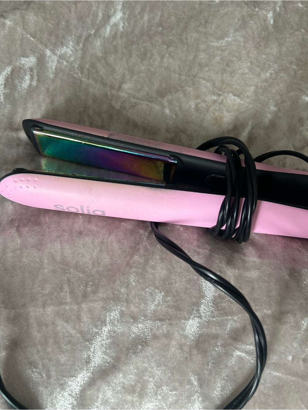 Pink Hair Straightener Flat Iron - Compact Styling Tool